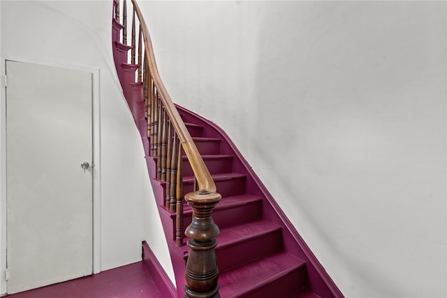 view of stairway