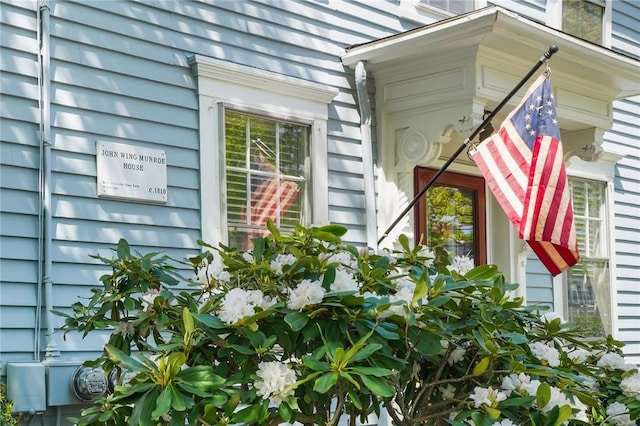 275 Hope St, Bristol, RI 02809 - exterior view of electric meter