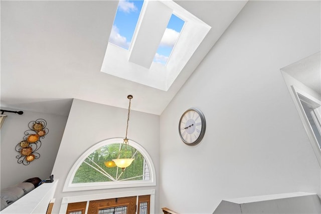 detailed view of a skylight