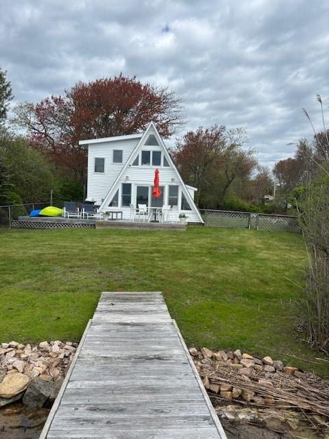 view of back of property