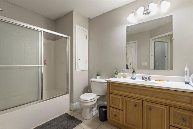 5 Morrill Ln Unit G, North Providence, RI 02904 - bathroom with vanity, tile patterned flooring, and shower / bath combination with glass door