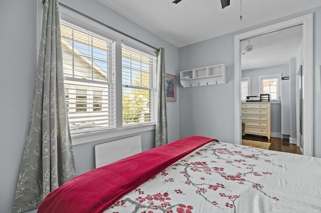 224 Gibbs Ave, Newport, RI 02840 - bedroom with wood finished floors and ceiling fan