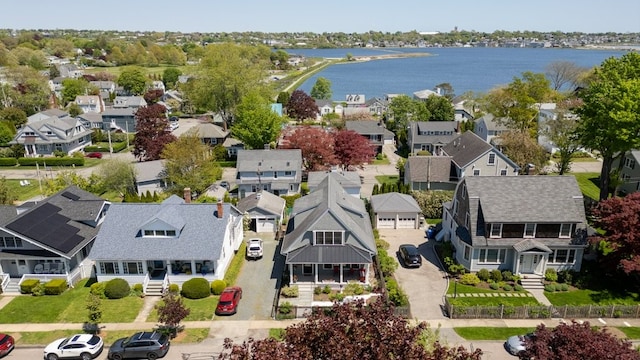 224 Gibbs Ave, Newport, RI 02840 - aerial perspective of suburban area with a nearby body of water