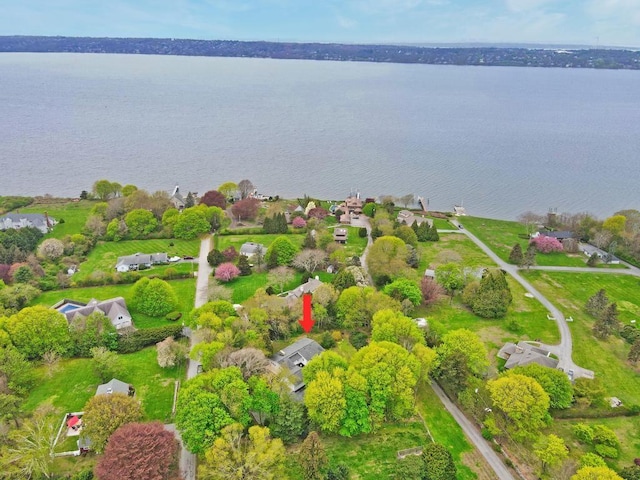 58 Leonard Dr, Tiverton, RI 02878 - aerial view of a large body of water