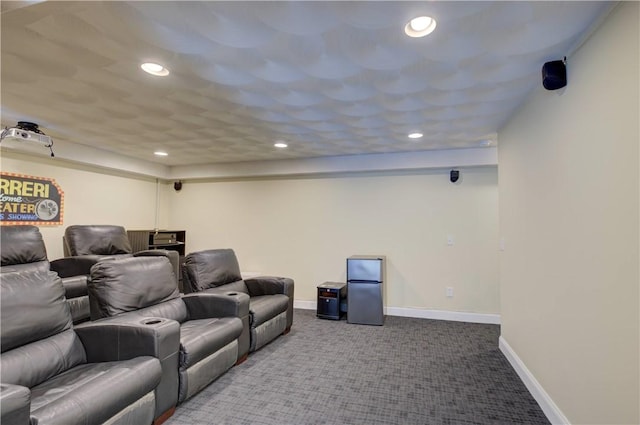 34 Ledgefield Rd, Scituate, RI 02857 - carpeted cinema featuring recessed lighting and baseboards