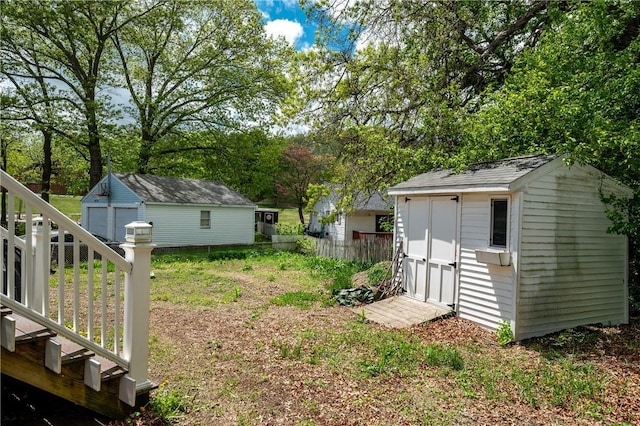 645 Providence St, Woonsocket, RI 02895 - view of yard with an outbuilding and a storage unit