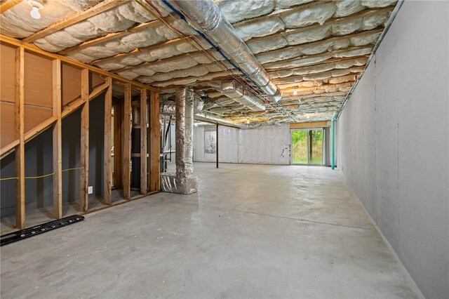 view of basement