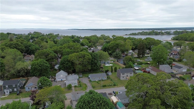 156 Coburn St, Warwick, RI 02889 - aerial view of property and surrounding area with nearby suburban area and a large body of water