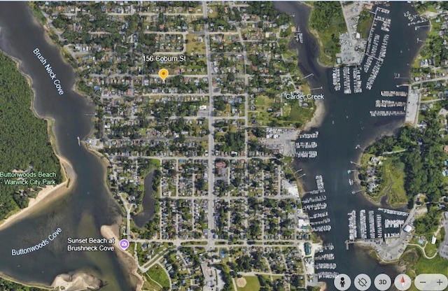 156 Coburn St, Warwick, RI 02889 - aerial map of property and surrounding area
