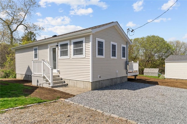 view of manufactured / mobile home