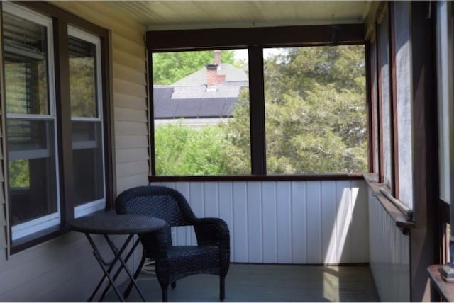 view of sunroom