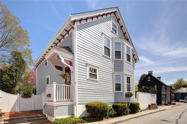 15 Cross St, Newport, RI 02840 - view of home's exterior with fence