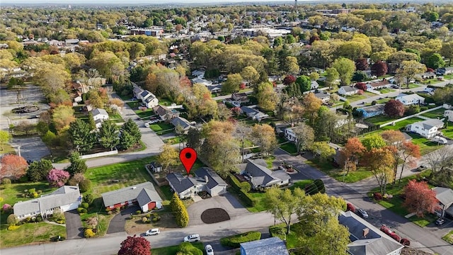 37 Pinewood Dr, North Providence, RI 02904 - aerial overview of property's location with nearby suburban area