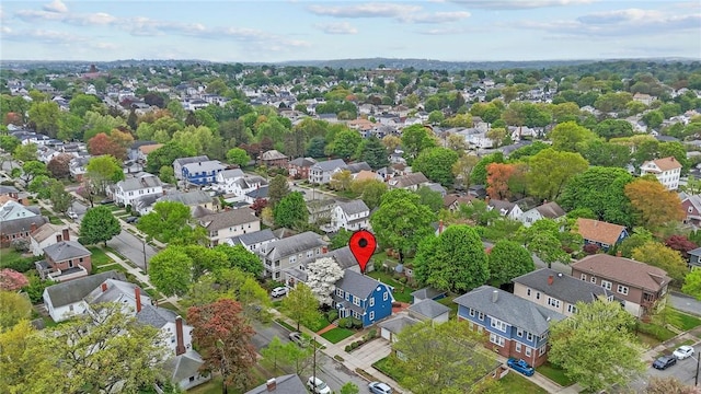 aerial view of residential area