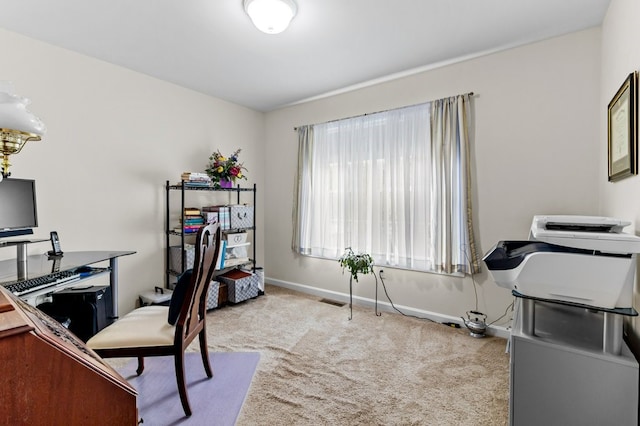 1740 Bulgarmarsh Rd, Tiverton, RI 02878 - office area with carpet and baseboards
