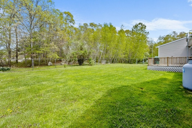 1740 Bulgarmarsh Rd, Tiverton, RI 02878 - view of yard featuring a deck