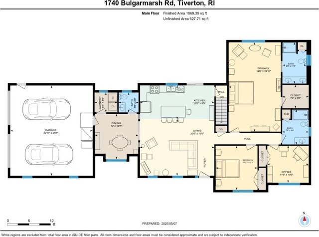 1740 Bulgarmarsh Rd, Tiverton, RI 02878 - property floor plan