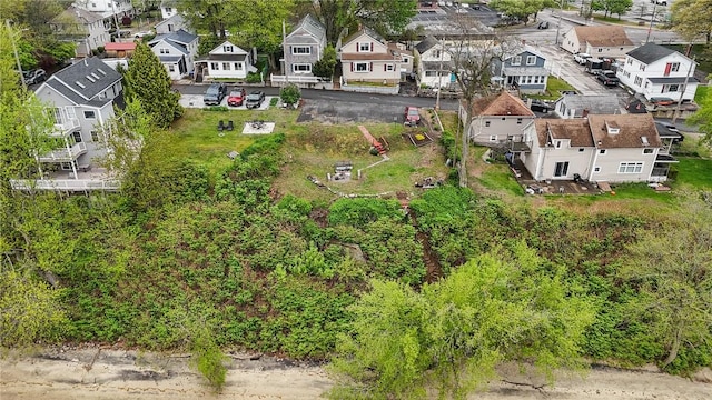 aerial view of residential area