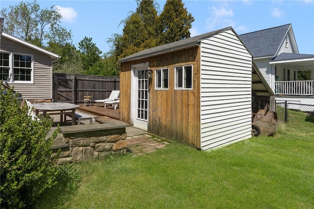view of outbuilding with an outdoor structure