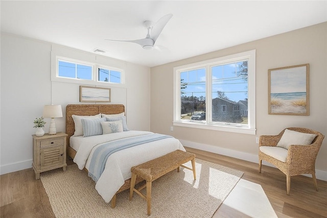 9 Stedman Rd, South Kingstown, RI 02879 - bedroom with light wood-style floors and ceiling fan