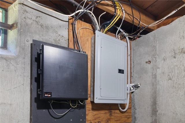 utility room featuring electric panel