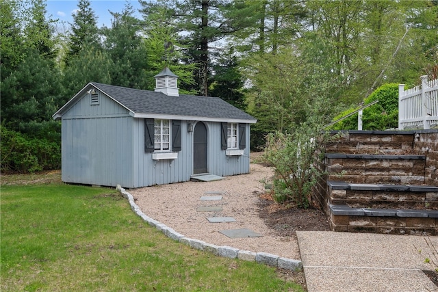 38 Miss Fry Dr, East Greenwich, RI 02818 - view of outdoor structure featuring an outbuilding and view of scattered trees