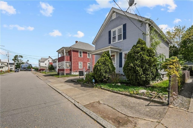 157 Chaplin St, Pawtucket, RI 02861 - view of property exterior featuring fence and a residential view