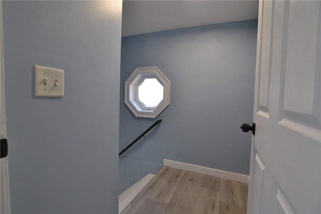 115 Sherman Farm Rd, Burrillville, RI 02830 - stairway featuring wood finished floors and baseboards