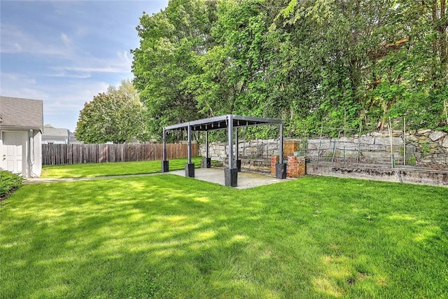 14 Manchester St, Bristol, RI 02809 - view of yard with a vegetable garden and a patio