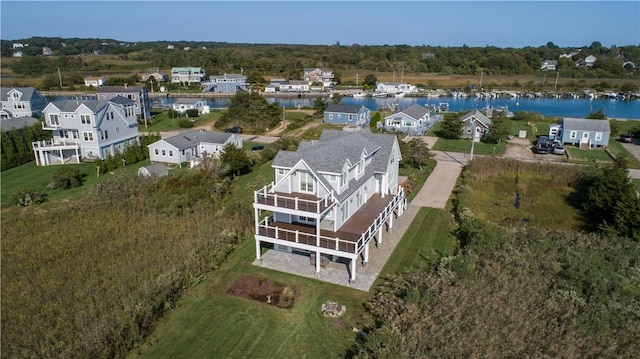 32 Breach Dr, Westerly, RI 02891 - aerial view of property and surrounding area with a nearby body of water and nearby suburban area