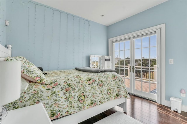 32 Breach Dr, Westerly, RI 02891 - bedroom with access to exterior, hardwood / wood-style floors, and baseboards