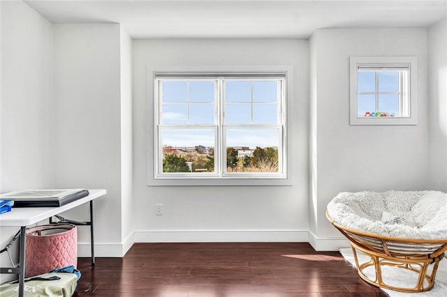 32 Breach Dr, Westerly, RI 02891 - living area featuring dark wood finished floors and baseboards