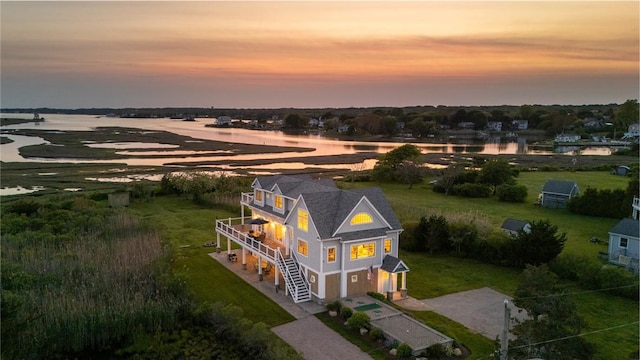 32 Breach Dr, Westerly, RI 02891 - aerial view of property and surrounding area featuring a nearby body of water