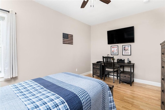 16 Kimberly Ct, North Kingstown, RI 02852 - bedroom featuring baseboards, light wood finished floors, and ceiling fan