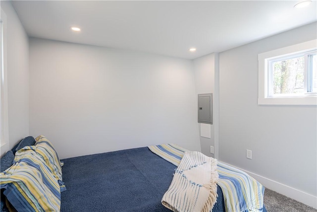 67 Linda Dr, Coventry, RI 02816 - carpeted bedroom featuring electric panel and recessed lighting