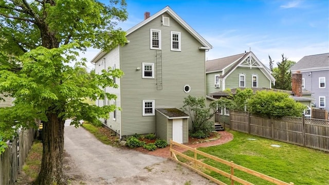 366 Pascoag Main St, Burrillville, RI 02859 - view of side of property featuring a chimney