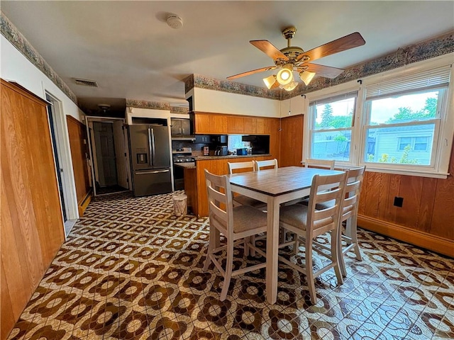 74 Lubec St, Providence, RI 02904 - dining area with ceiling fan