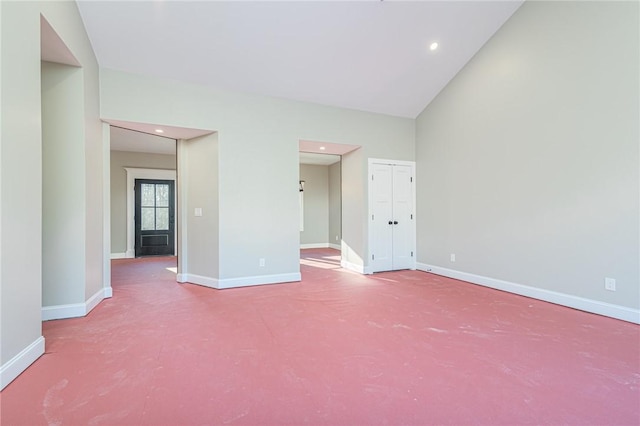 390 Lapham Farm Rd, Burrillville, RI 02859 - carpeted empty room with baseboards and recessed lighting