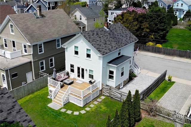 29 Webster St, Newport, RI 02840 - aerial view of residential area
