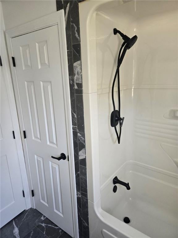 8 Centennial St, Coventry, RI 02816 - bathroom featuring marble look tiles