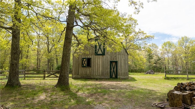 445 Plain Rd, West Greenwich, RI 02817 - view of yard with an outbuilding