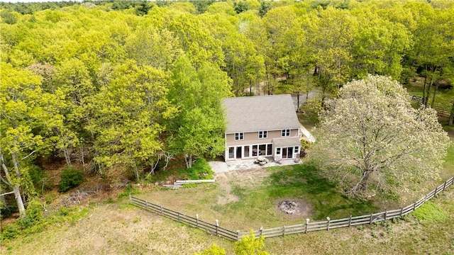 445 Plain Rd, West Greenwich, RI 02817 - view of subject property with a heavily wooded area