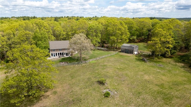 445 Plain Rd, West Greenwich, RI 02817 - aerial view of sparsely populated area with a heavily wooded area