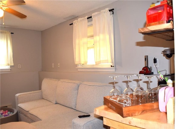 1 Watson Dr, Richmond, RI 02832 - living area featuring ceiling fan