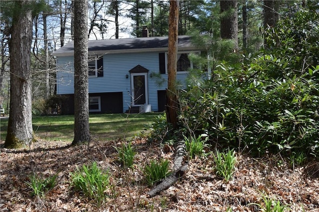 1 Watson Dr, Richmond, RI 02832 - split foyer home with a front lawn