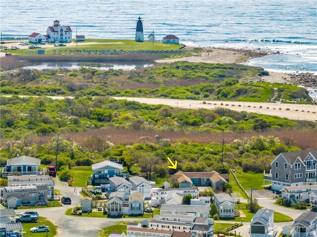 1 Offshore Rd, Narragansett, RI 02882 - bird's eye view of waterfront with a beach