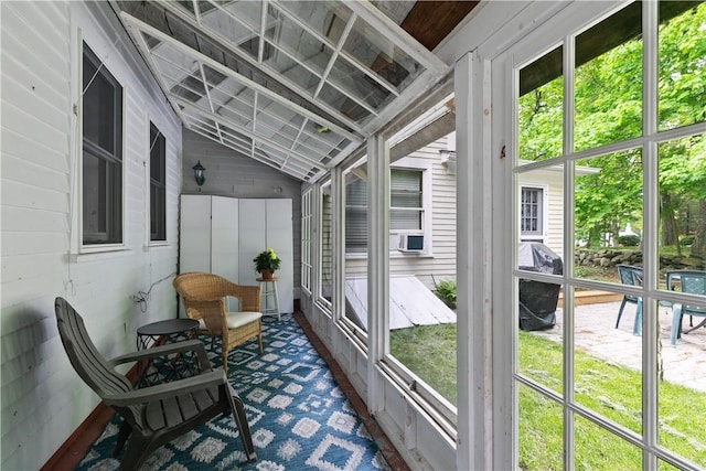 8001 Post Rd, North Kingstown, RI 02852 - sunroom with healthy amount of natural light and cooling unit