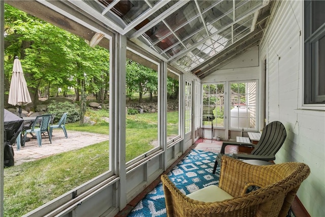 8001 Post Rd, North Kingstown, RI 02852 - sunroom featuring vaulted ceiling