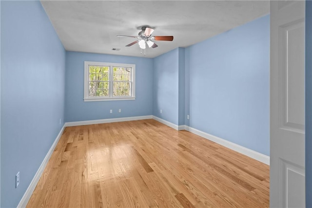 115 Read St, Attleboro, MA 02703 - empty room with a ceiling fan, light wood-style floors, and baseboards