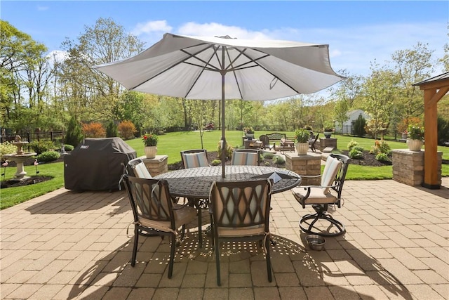 115 Read St, Attleboro, MA 02703 - view of patio with grilling area and outdoor dining space